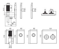 Необычный смеситель для ванны c душем Fima carlo frattini Switch F5946 схема 2