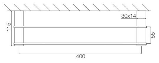 Fima - carlo frattini Quadra полотенцедержатель F6021 схема 4