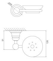 Мыльница Fima - carlo frattini Victory кольцо F6063/2 схема 2