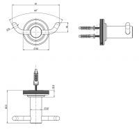 Двойной крючок Fima - Carlo Frattini Park Lane F6304/2 схема 2