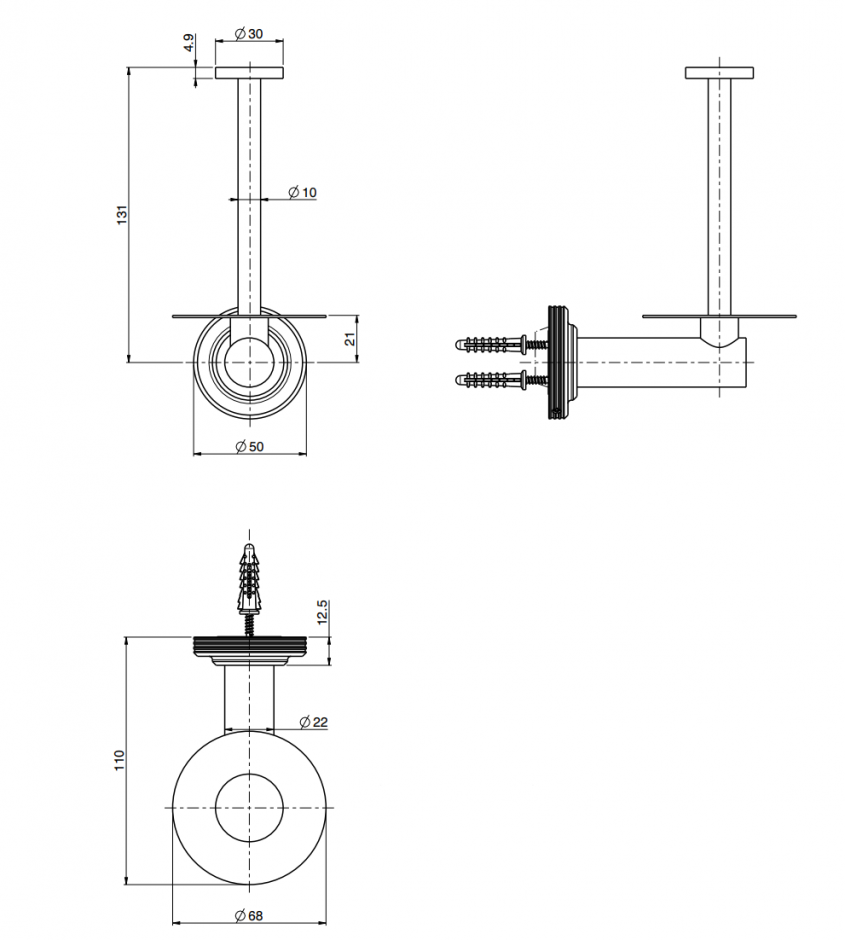Держатель для туалетной бумаги дополнительный Fima - Carlo Frattini Park Lane F6305/2 ФОТО