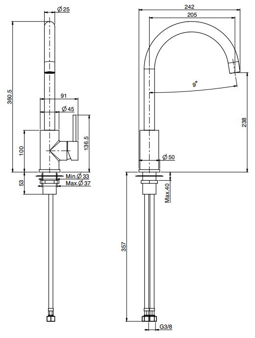 Изображение Fima carlo frattini Kitchen смеситель для кухни F7057INOX