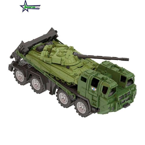 Военный тягач "Щит" с танком