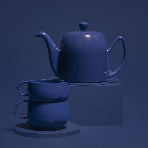 SLB15, 16, 24 Чайник-заварник фарфоровый и 4 чашки, Teiera salam + 4 tazze