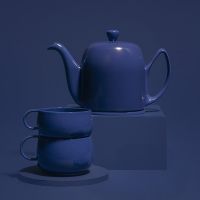 SLB15, 16, 24 Чайник-заварник фарфоровый и 4 чашки, Teiera salam + 4 tazze