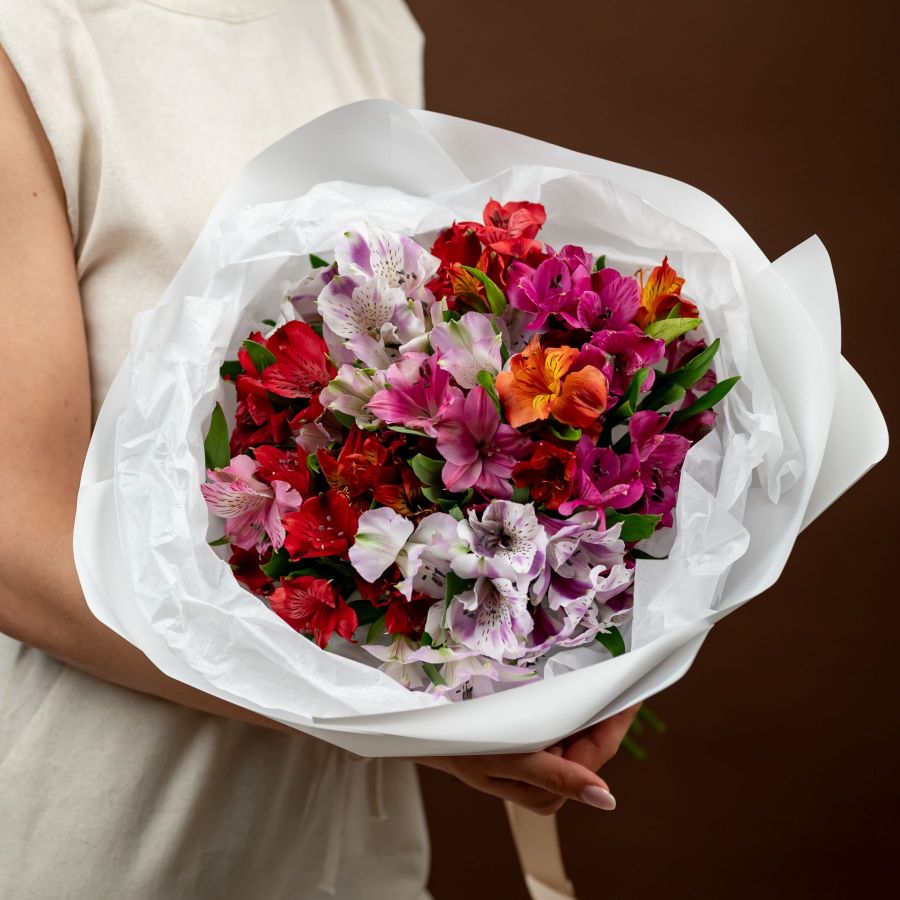 Букет летный из альстромерии от 7 шт