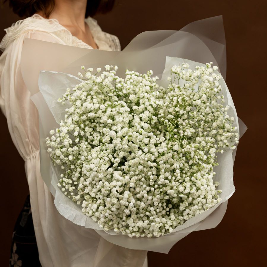 Букет из белых гипсофил от 7 шт