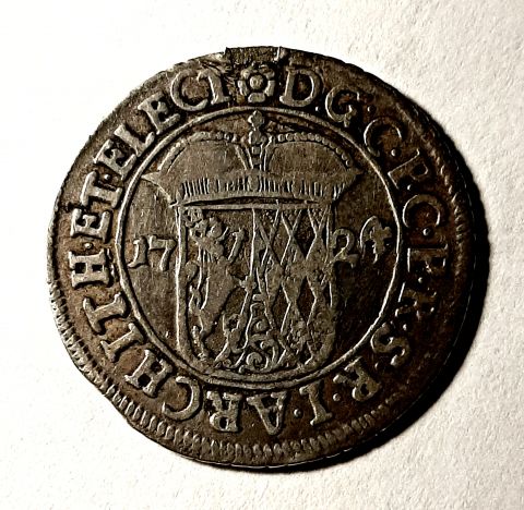 20 крейцеров 1724 Пфальц Бавария Германия Редкость