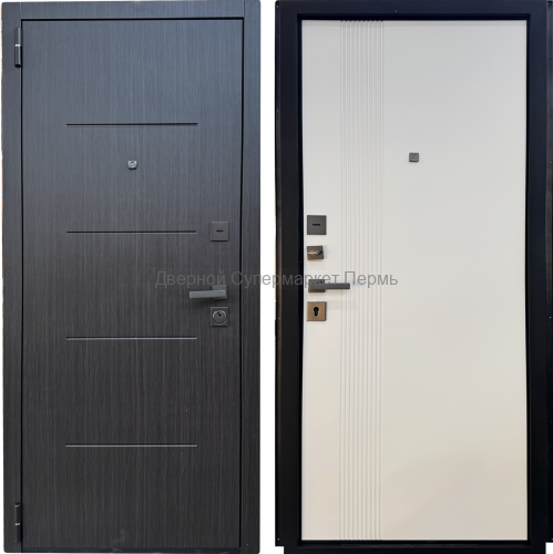 2К Горизонт PP Венге структ. кофе/ Белая матовая