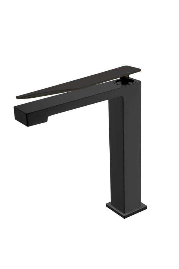 Смеситель однорычажный Boheme Q 142 черного цвета ФОТО