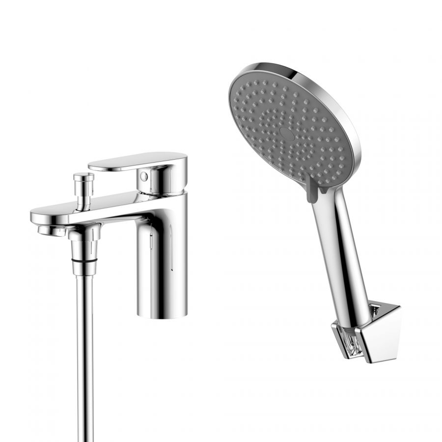 AQ1844CR НИКА смеситель врезной на борт ванны на 1 отв.