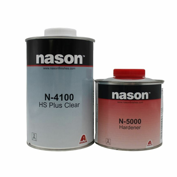 Nason 2К Лак N-4100 MS Clear 1л.+ 5000 Hardener, универсальный активатор, 0,5л.