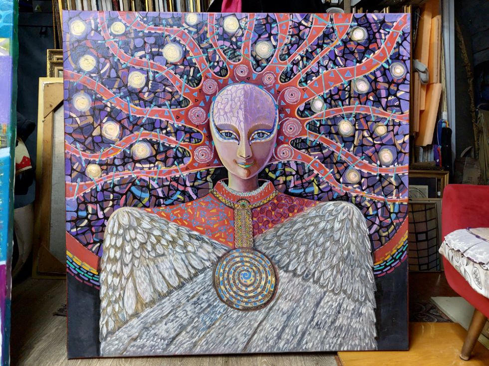 интерьерная картина "Ангел-хранитель человеческих душ"