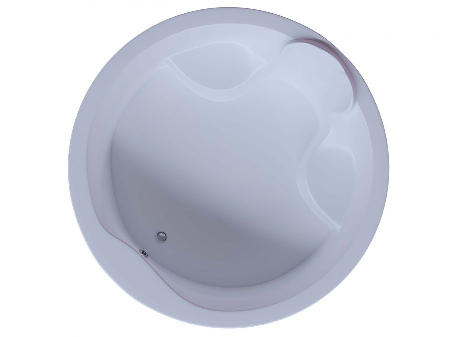 Акриловая ванна Aquatek Аура 180x180 круглая, универсальная, с каркасом, без гидромассажа