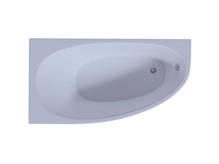 Акриловая ванна Aquatek Дива 170x90 асимметричная, левая, без каркаса и экрана