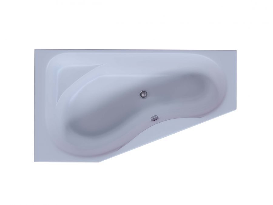 Акриловая ванна Aquatek Медея 170x95 асимметричная, левая, с каркасом и экраном, без гидромассажа