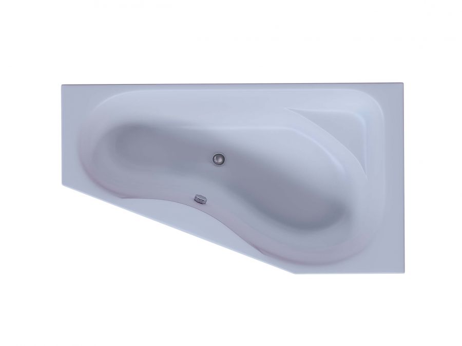 Акриловая ванна Aquatek Медея 170x95 асимметричная, правая, с каркасом и экраном, без гидромассажа