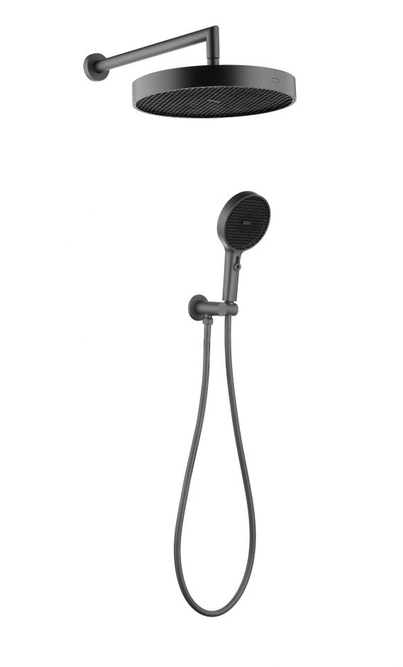 Изображение Душевой комплект Boheme Cell 427-GM, в цвете оружейная сталь