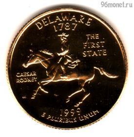 США 25 центов 1999 D Делавэр