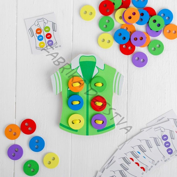 Шнуровка «Пришей пуговку», 4x18x16 см