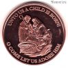 США. Унция меди Рождение Христа