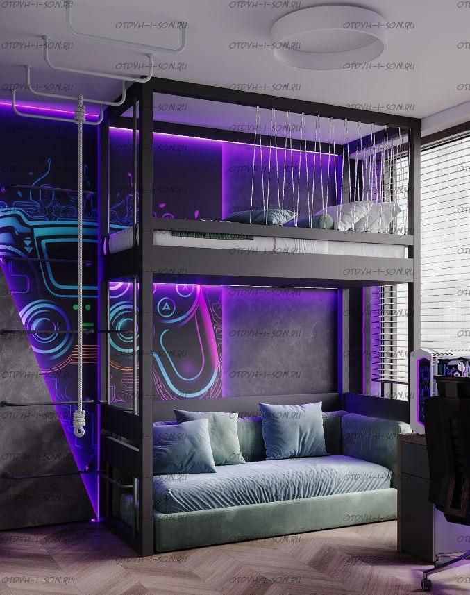 Кровать двухъярусная, Кровать-домик Sky №291