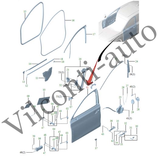 ДВЕРЬ ПЕРЕДНЯЯ ЛЕВАЯ HONGQI H5 II 2022-2025 6101015HF01S2 100% ОРИГИНАЛ