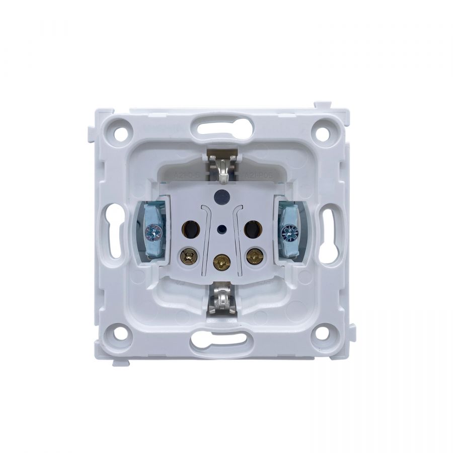 Механизм розетки Schuko с заземлением 16А 250 В~ на винтах, серия DA