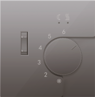 Накладка для регулятора температуры пола DTEF231, сталь, серия R98