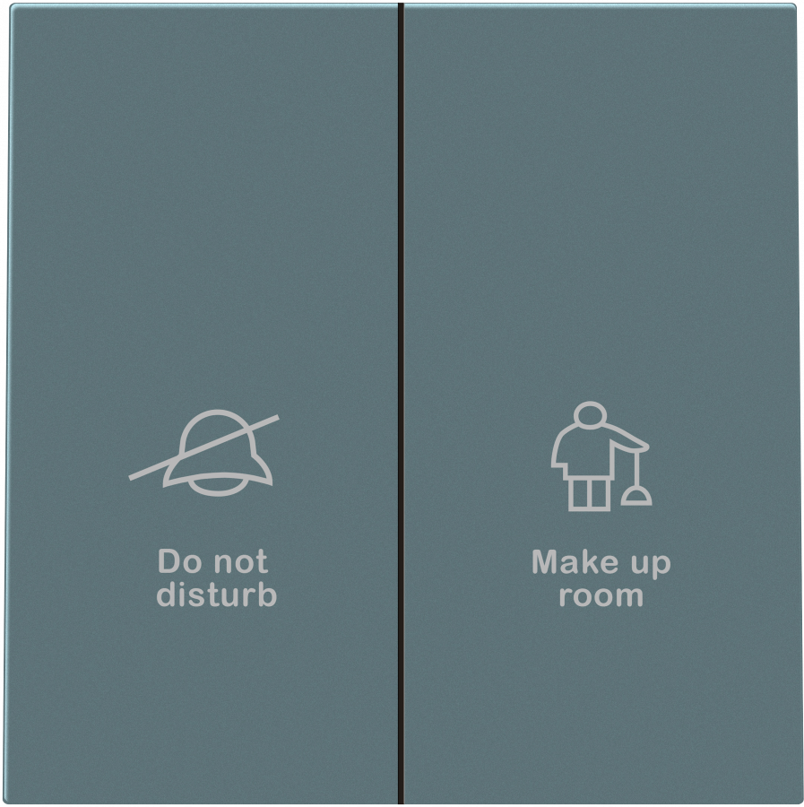 Клавиша 2-я с символами DND/MUR, матовый изумруд, серия R98