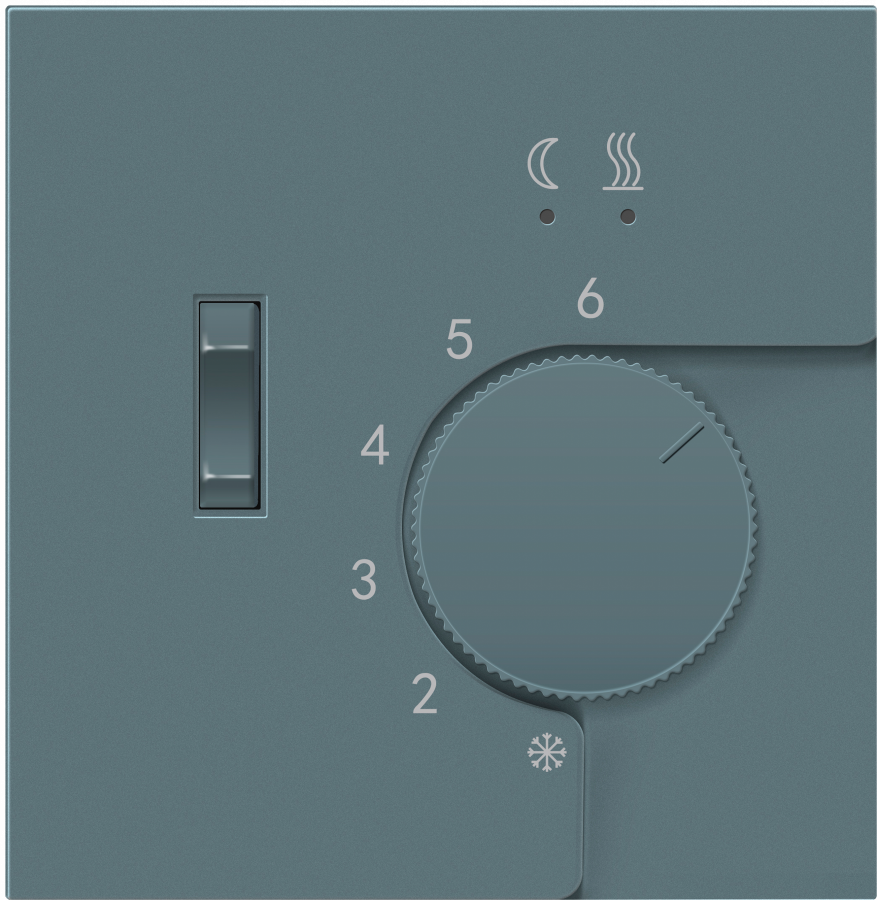 Накладка для регулятора температуры пола DTEF231, матовый изумруд, серия R98