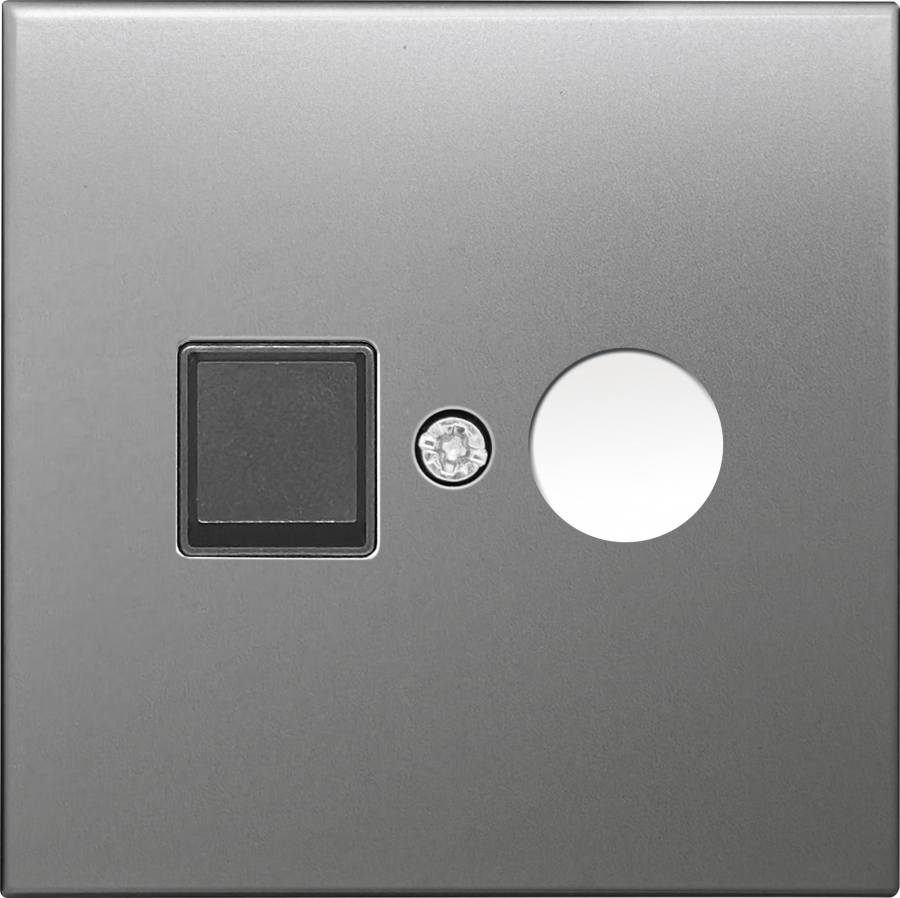 Накладка TV/SAT розетки, благородная сталь, серия R98 METAL