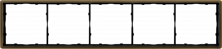 Рамка 5-я, латунь, серия R98 METAL