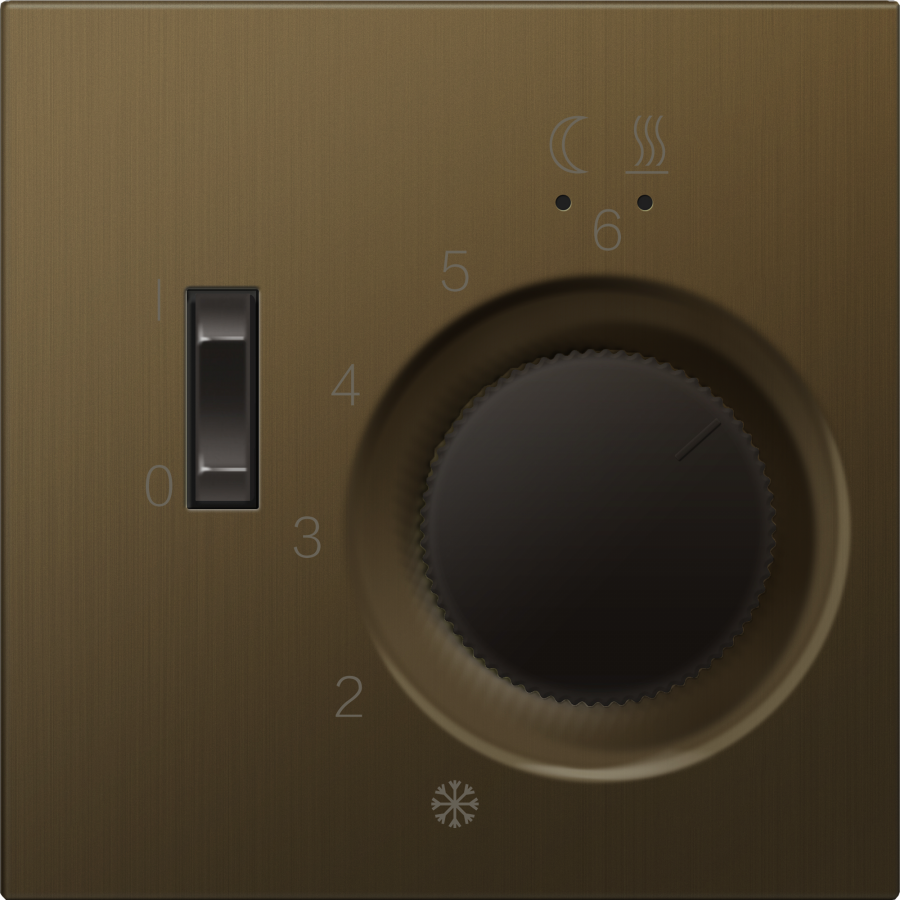 Накладка для регулятора температуры пола DTEF231, латунь, серия R98 METAL