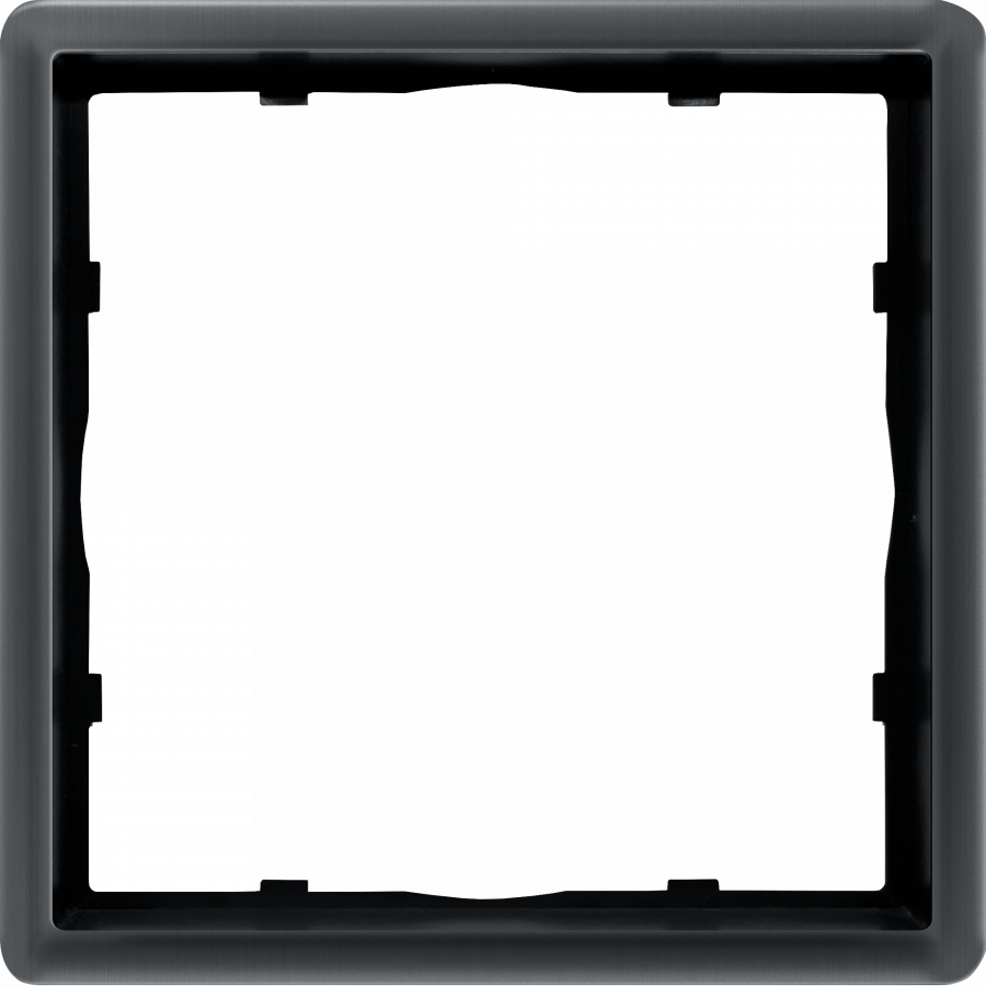 Рамка 1-я, вороненая сталь, серия R98 METAL