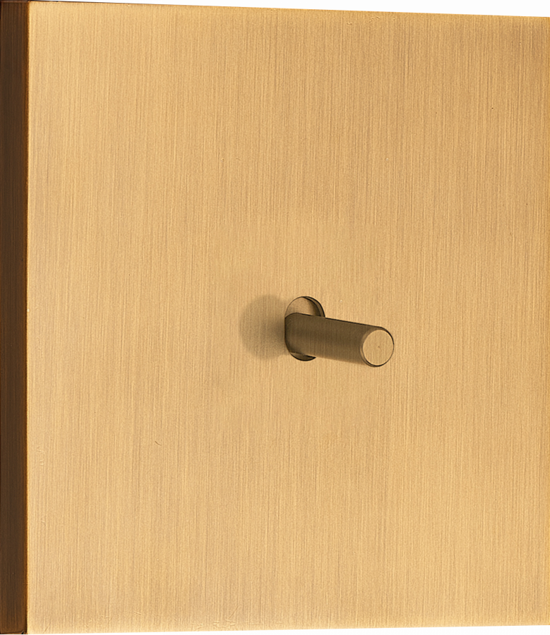 Выключатель звонкового типа на 1 тумблер, цилиндр, 10AX 250V, латунь, серия N96