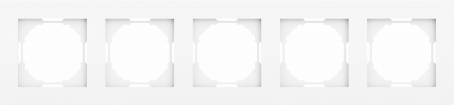 Рамка 5-я, глянцевый белый, серия A07