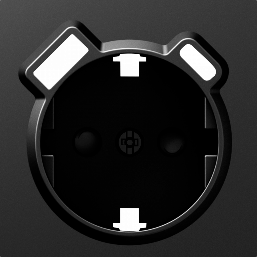 Накладка для розетки Schuko с зарядным устройством USB A+C, со шторками 16A 250В, матовый карбон, серия A07