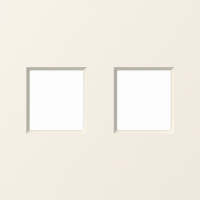 Накладка 2-я для розеток RJ45, TV, SAT, матовый кремовый, серия A07