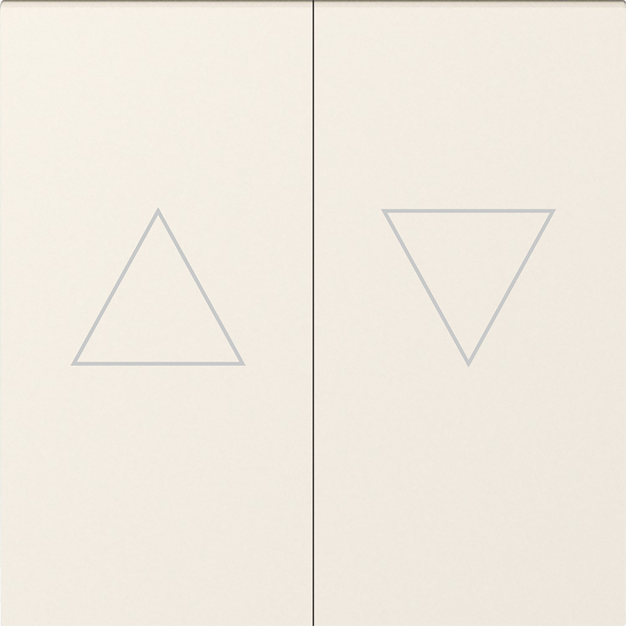 Клавиша 2-я со стрелками для жалюзи, матовый кремовый, серия A07