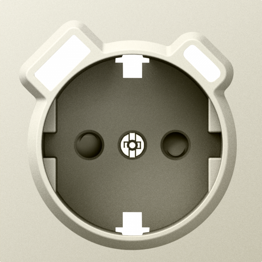 Накладка для розетки Schuko с зарядным устройством USB A+C, со шторками 16A 250В, шампань, серия A07