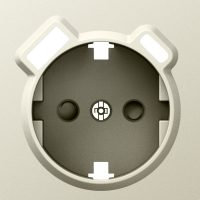 Накладка для розетки Schuko с зарядным устройством USB A+C, со шторками 16A 250В, шампань, серия A07