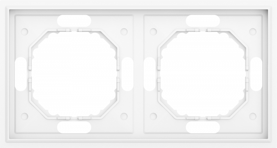 Рамка 2-я, глянцевый белый, серия S08