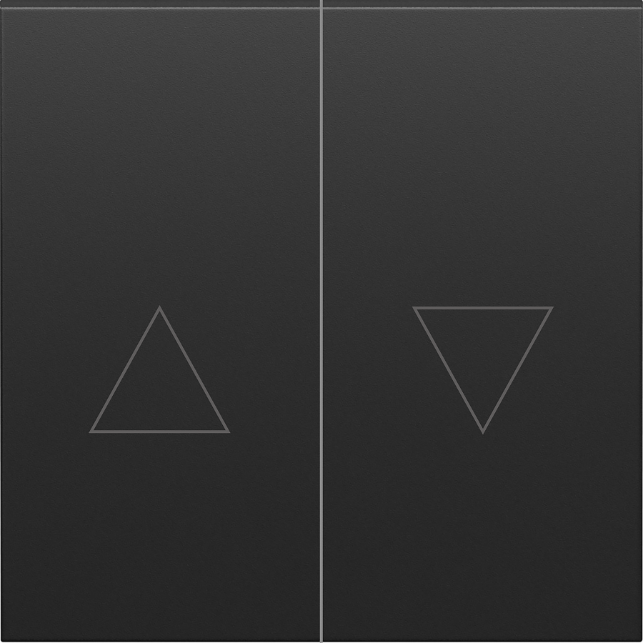 Клавиша 2-я со стрелками для жалюзи, черный графит, серия S08