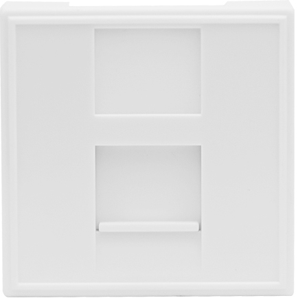 Розетка DEC RJ45 UTP кат.5e, 2мод., бел. (45х45мм), серия (тип) DEC