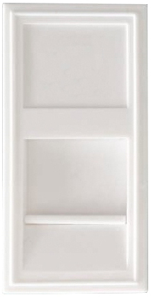 Адаптер 22.5х45мм для 1 модуля типа Keystone, цвет: белый