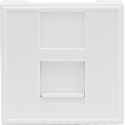 Адаптер 45х45мм для 1 модуля типа Keystone, цвет: белый