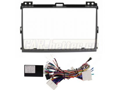 Рамка переходная и проводка Toyota Land Cruiser Prado 120 2002-2009 для Ownice, Teyes, Mekede (OL-9696)