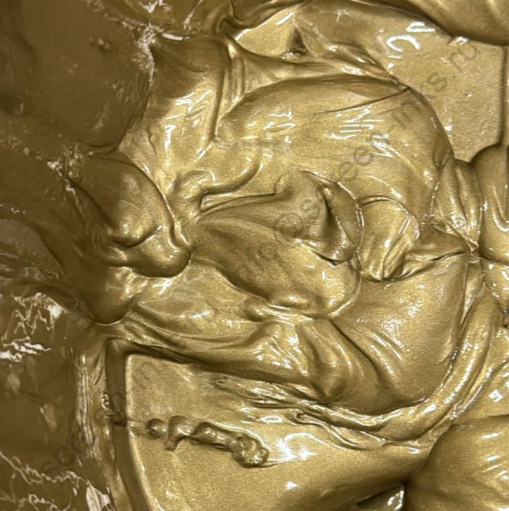 Краска пластизолевая  GEMTEKS PL GOLD золото  ( 5 кг.) для ткани