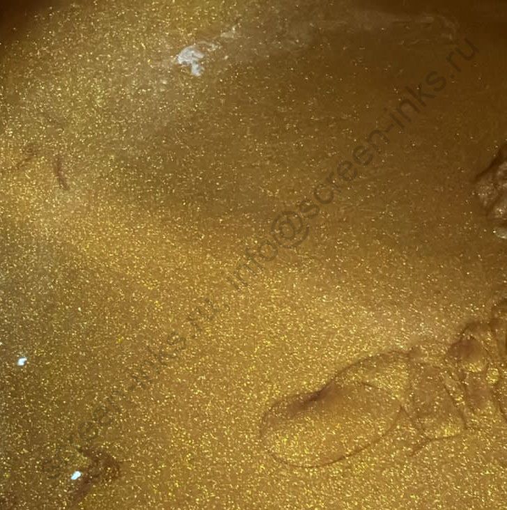 Краска пластизолевая  GEMTEKS PL GOLD Sh золото  ( 5 кг.) для ткани